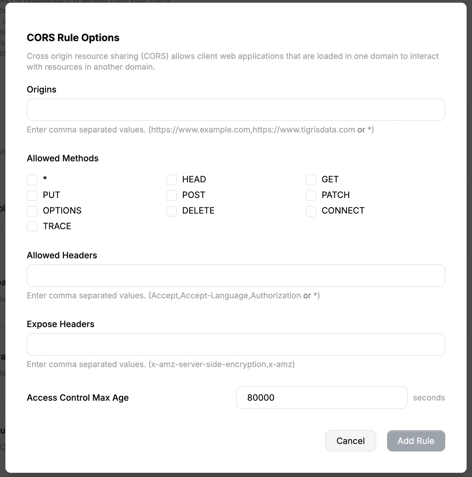 CORS Configuration